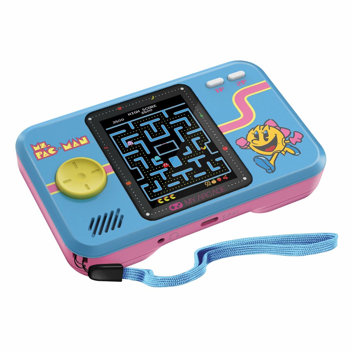 Transportabel spillekonsol My Arcade Pocket Player PRO - Ms. Pac-Man Retro Games Blå-4