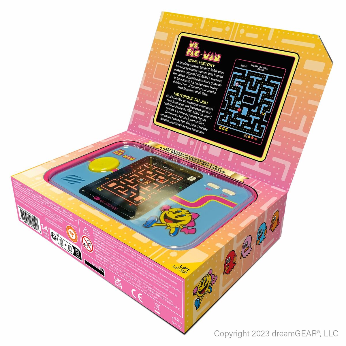 Transportabel spillekonsol My Arcade Pocket Player PRO - Ms. Pac-Man Retro Games Blå-7