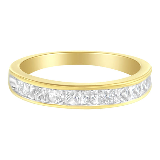 14KT Yellow Gold Diamond Channel Band Ring (1 cttw, H-I Color, SI2-I1 Clarity)-0