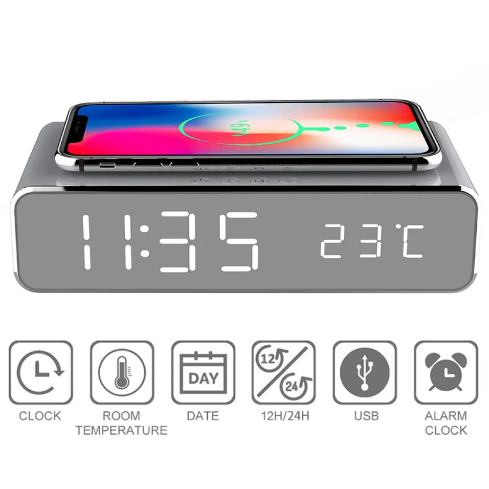 Vibe Geeks Wireless charger LED temperature alarm- USB Powered-4