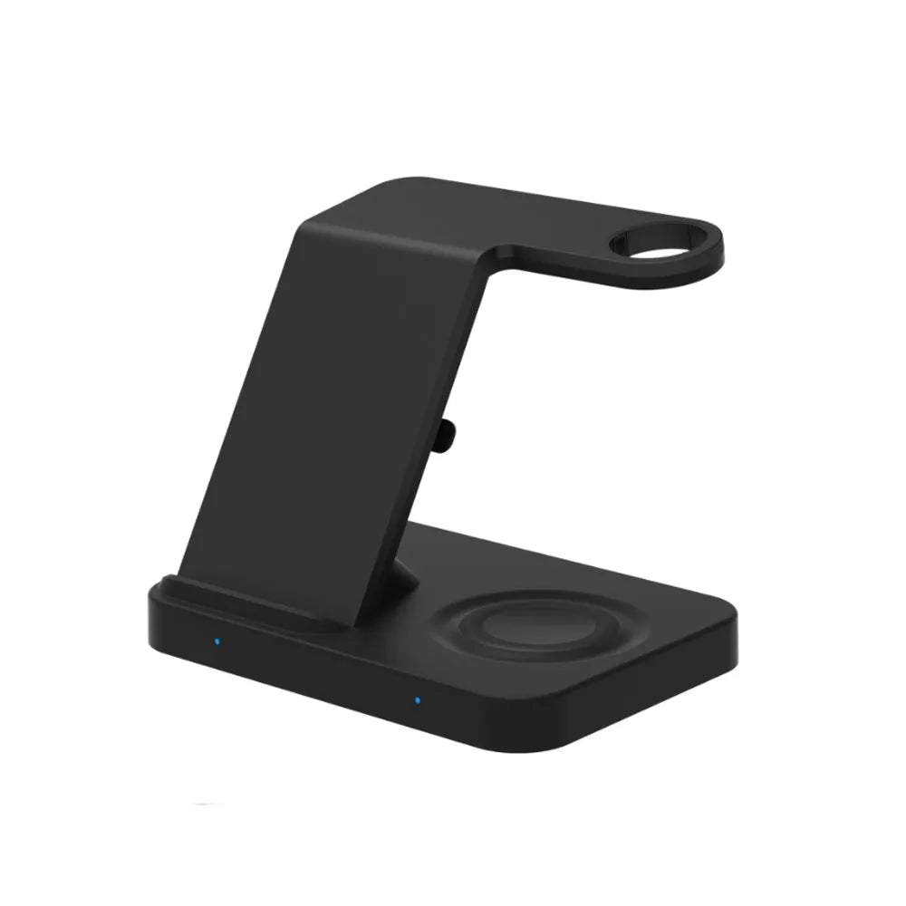 Vibe Geeks 3-in-1 Qi Enabled Wireless Charging Station for Samsung and Apple Devices-0