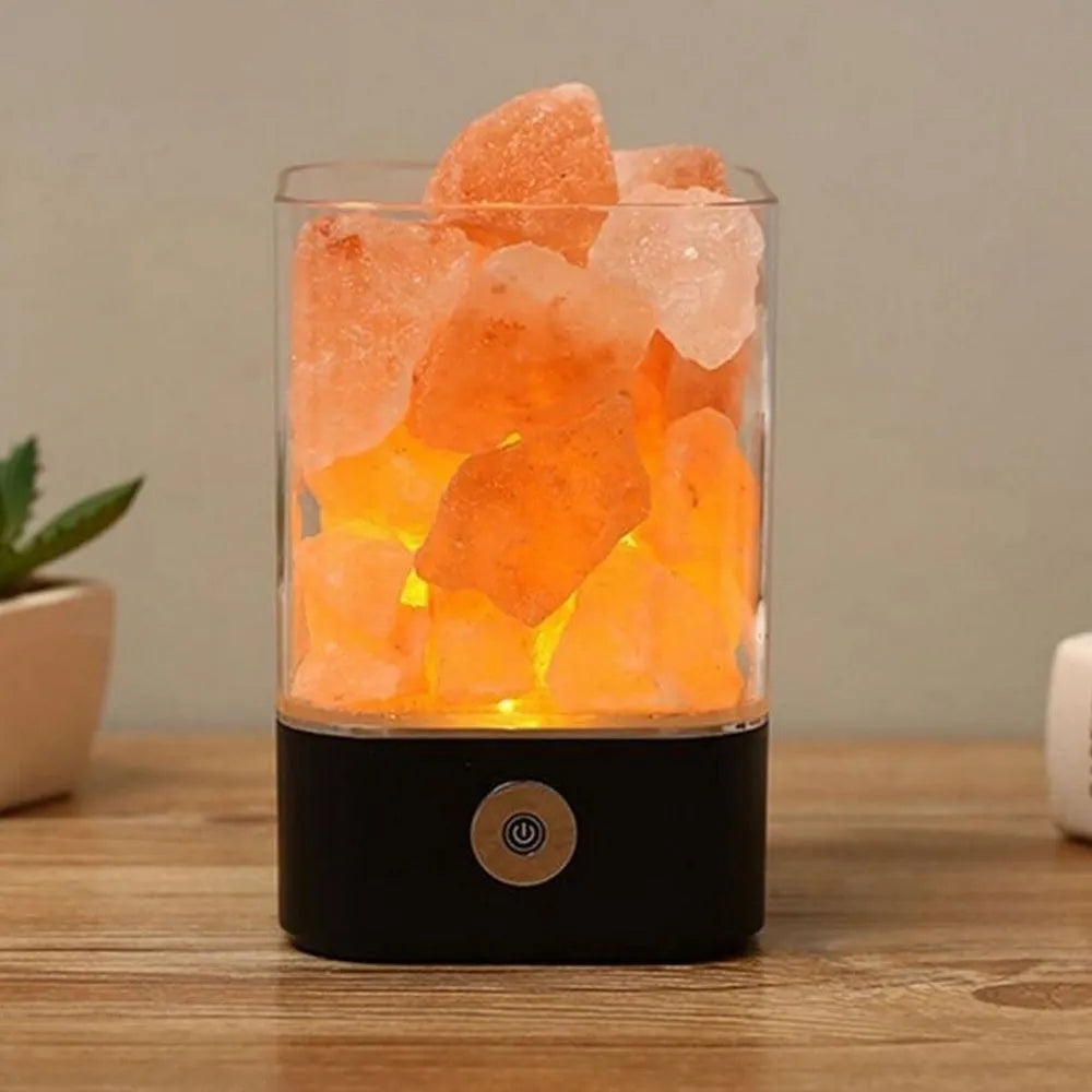 Vibe Geeks Ultrasonic Aromatherapy Himalayan Salt Lamp and Diffuser- USB Powered-2