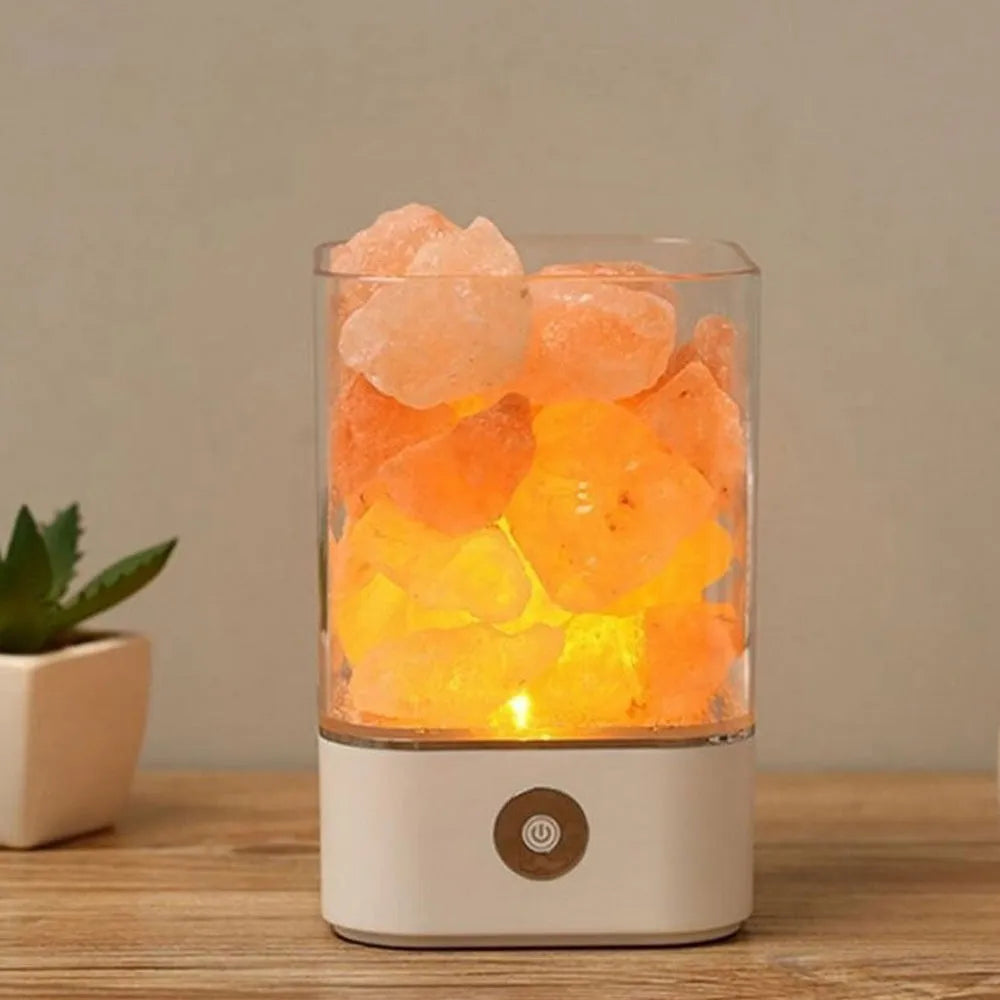 Vibe Geeks Ultrasonic Aromatherapy Himalayan Salt Lamp and Diffuser- USB Powered-3