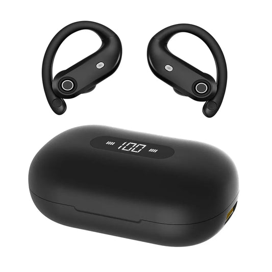 Vibe Geeks TWS Wireless Earbuds Over Ear Earphones with USB Charging Case-0