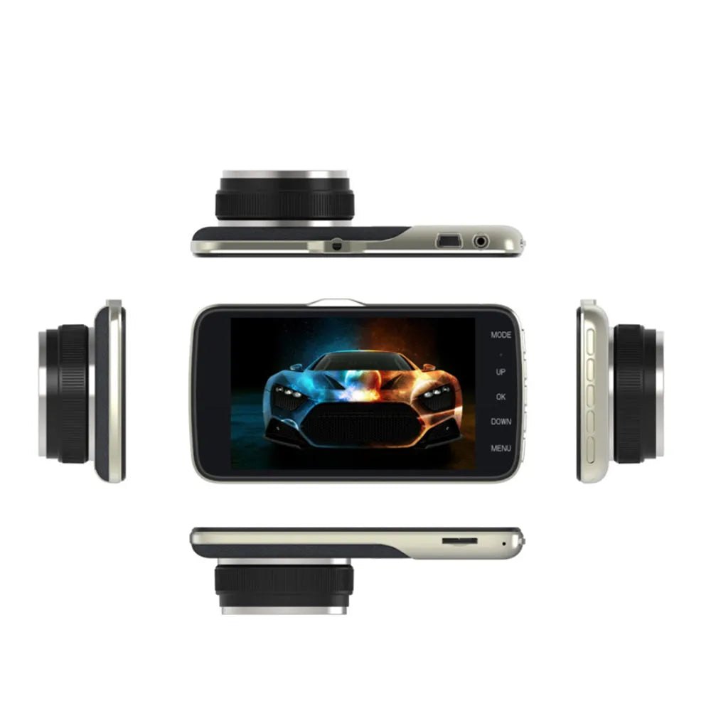 Vibe Geeks 1080P HD Dual Lens Car Dash Cam-2