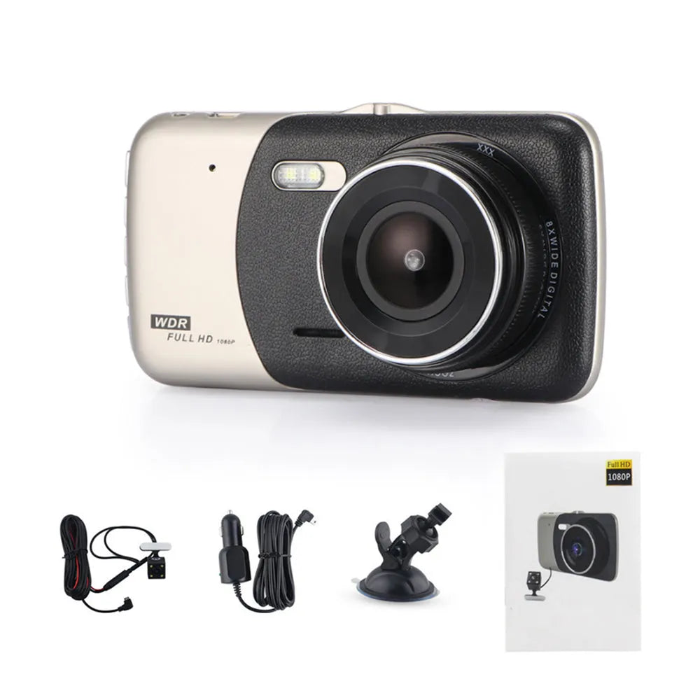 Vibe Geeks 1080P HD Dual Lens Car Dash Cam-4