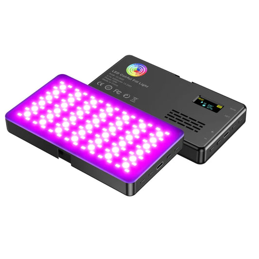 Vibe Geeks Rgb Led Video Light Photography Fill Camera Lighting Panel- Usb Rechargeable-0