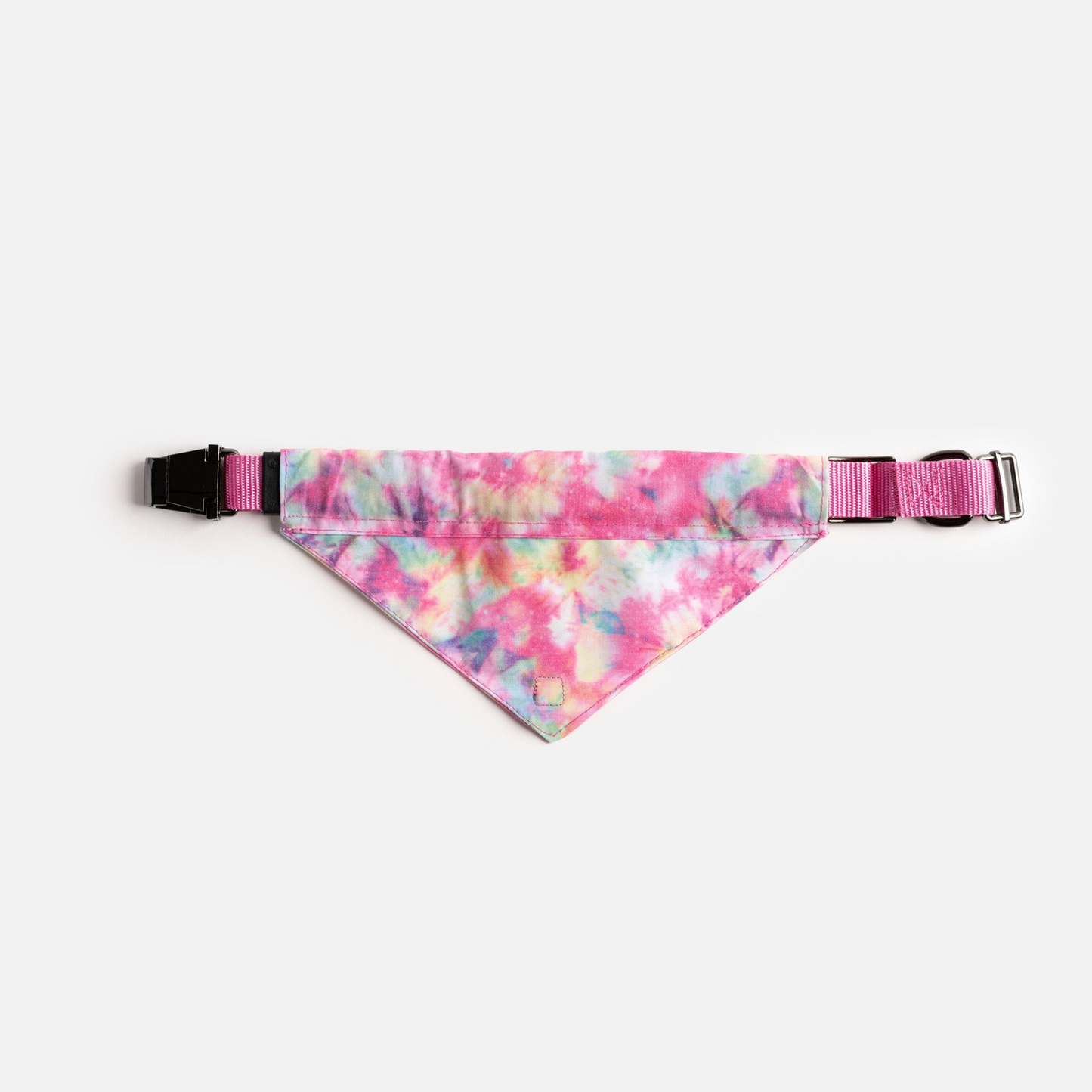 Poplin Dog Bandana Collar - Pink Tie Dye