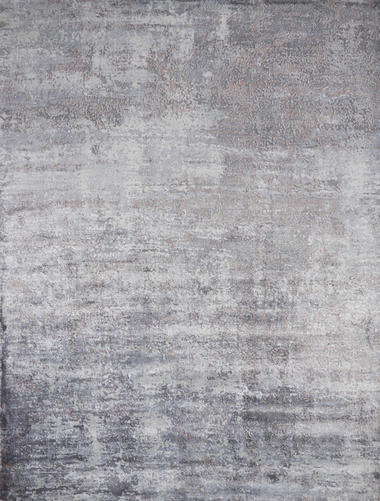 9 x 13 Viscose Slate Area Rug-0