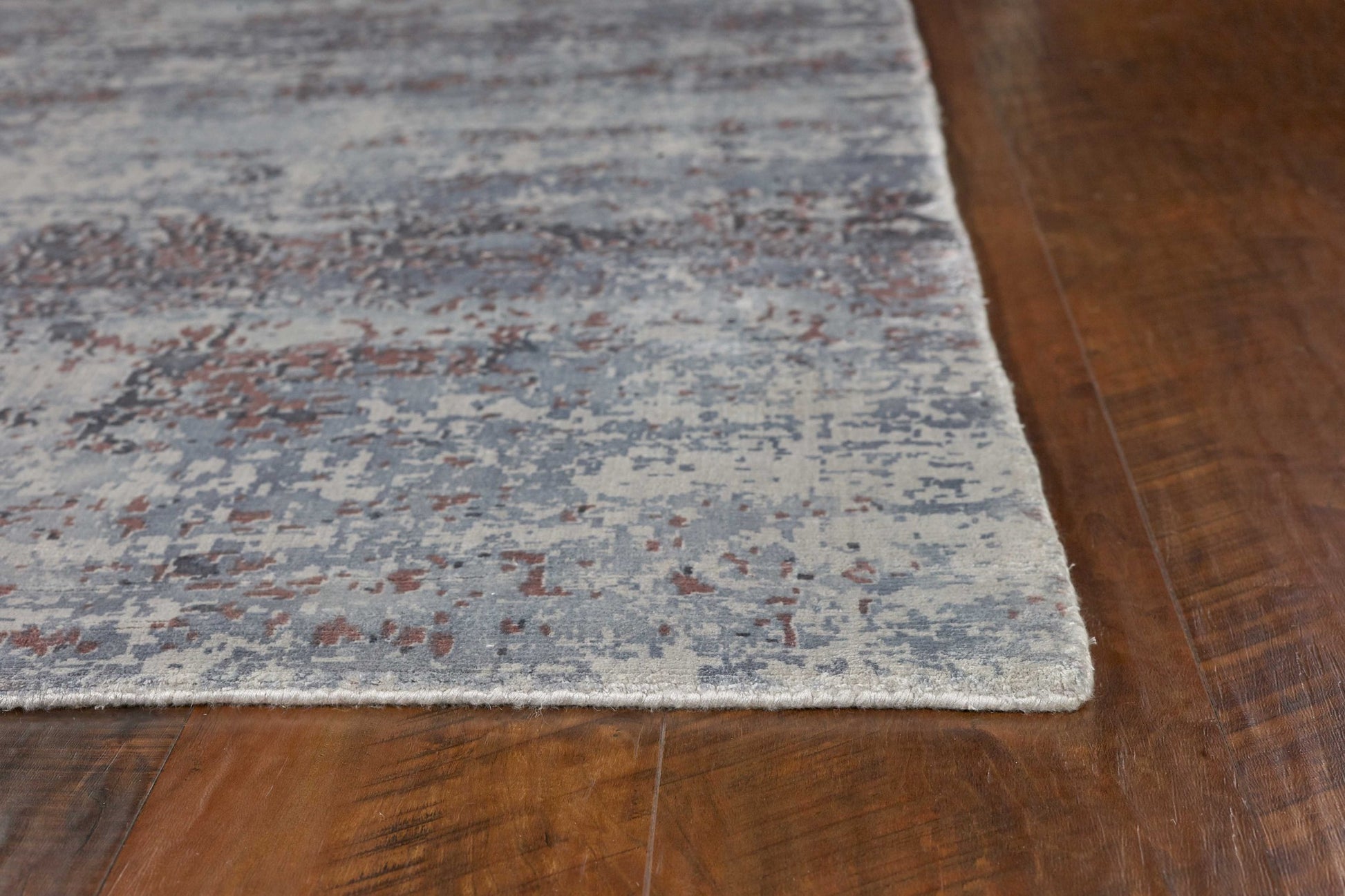 9 x 13 Viscose Slate Area Rug-3