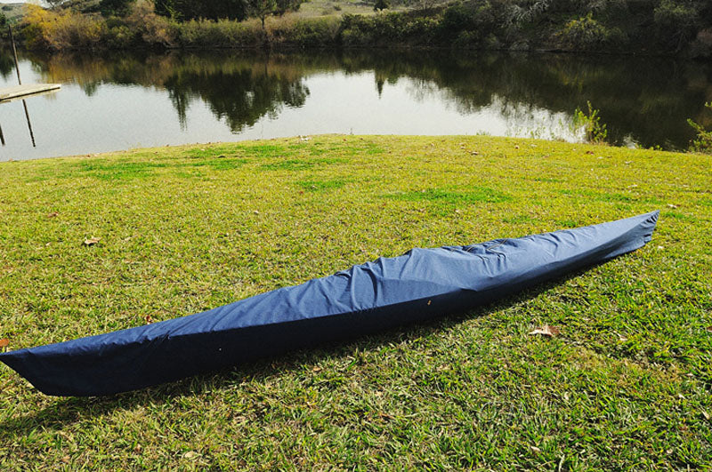 24" x 177" x 13.5" White and Purple RibbonWooden Kayak-2