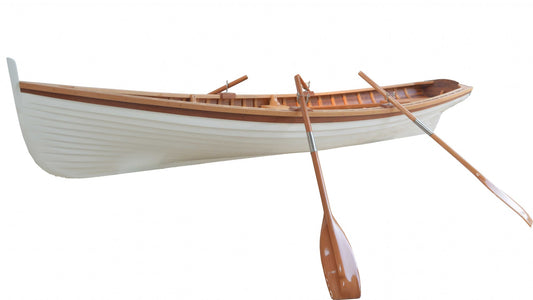 41" x 147.5" x 27.5" Clinker Built Whitehall Row Boat-0