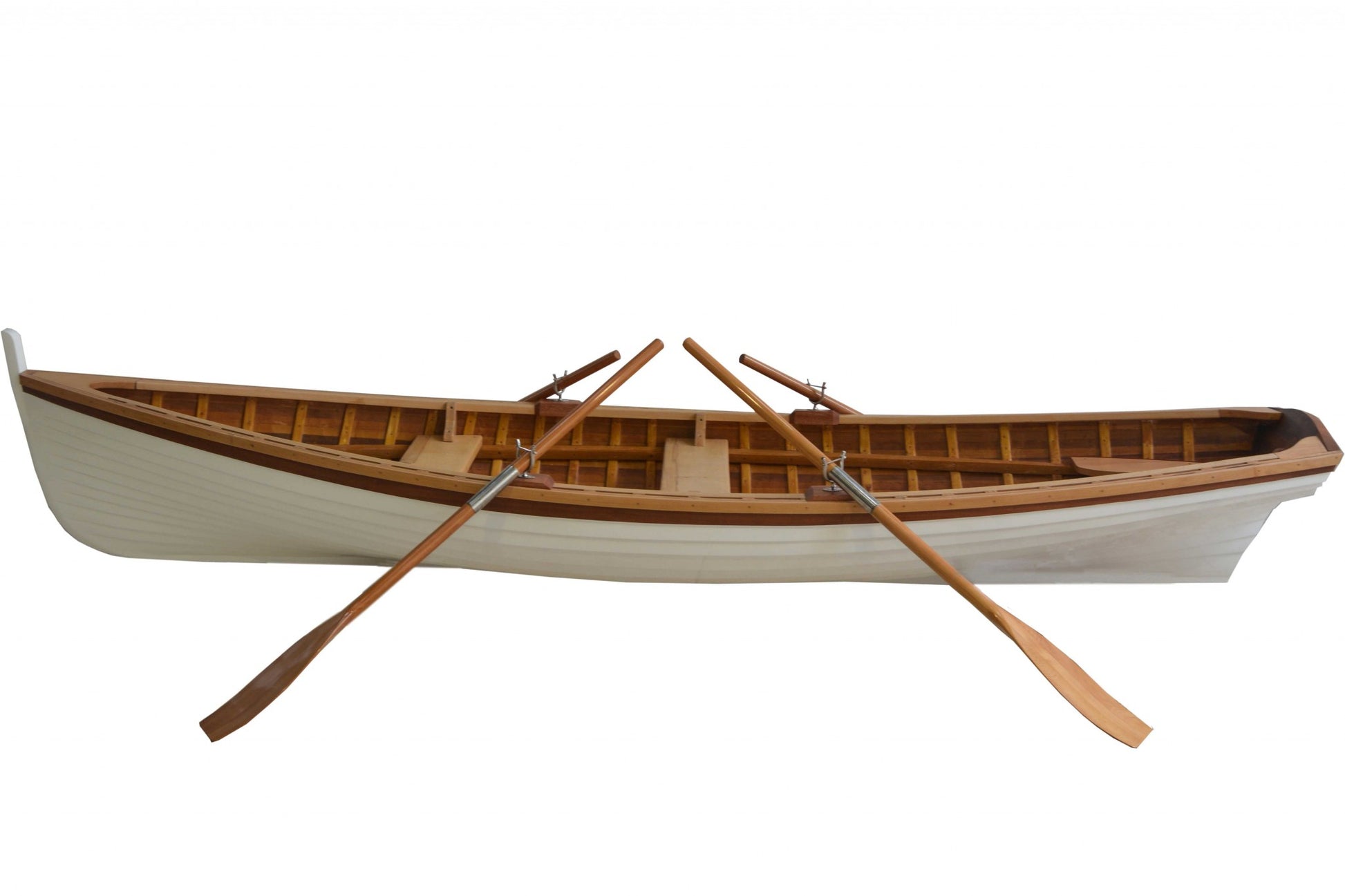 41" x 147.5" x 27.5" Clinker Built Whitehall Row Boat-2