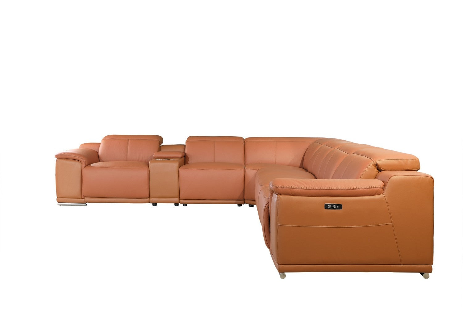 241" X 280" X 220.2" Camel Power Reclining 7PC Sectional-3