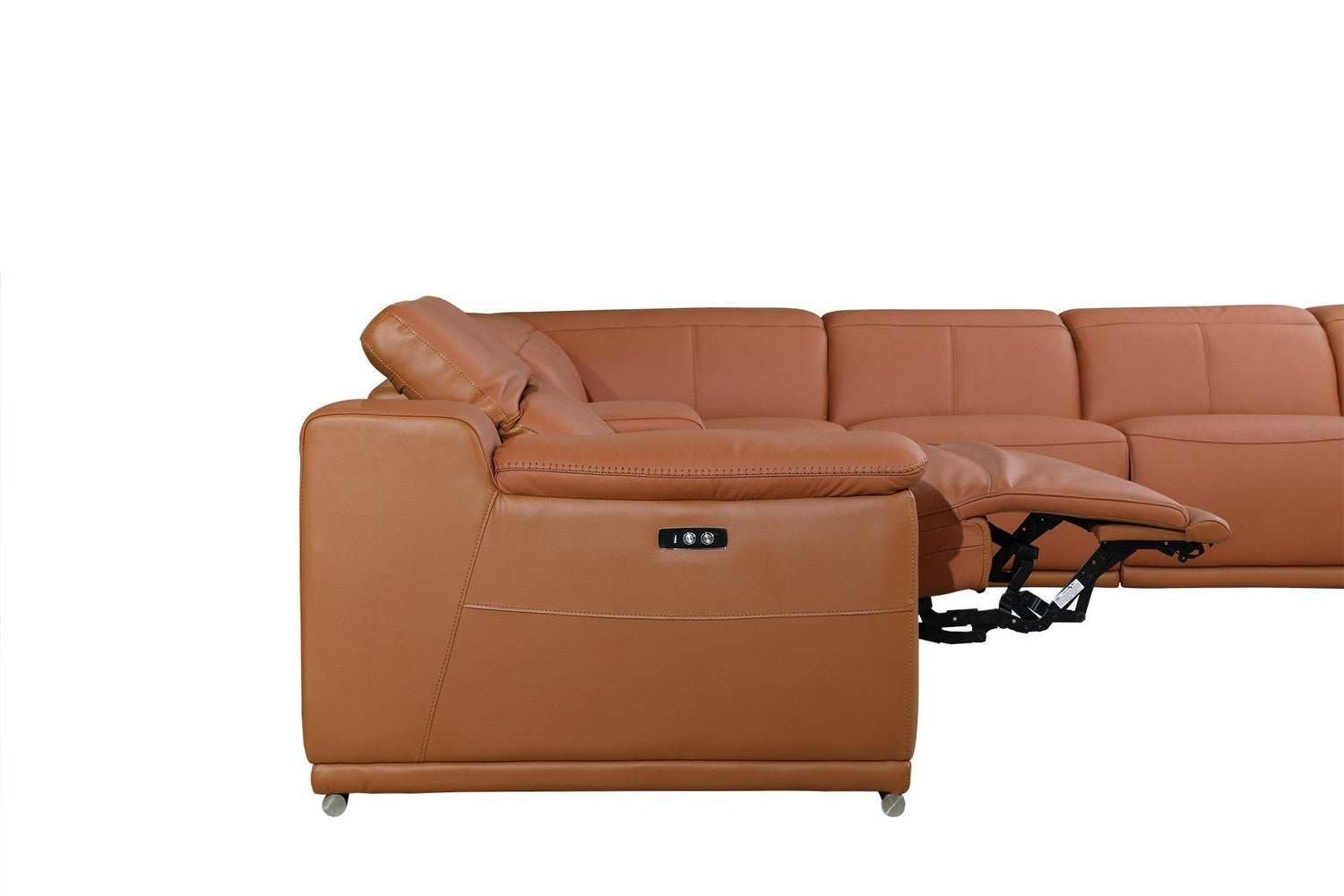 154" X 200" X 162".2 Camel Power Reclining 8PC Sectional-2