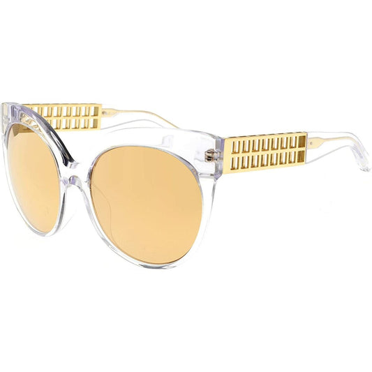 Zonnebril Dames Linda Farrow 388 CLEAR YELLOW GOLD-0