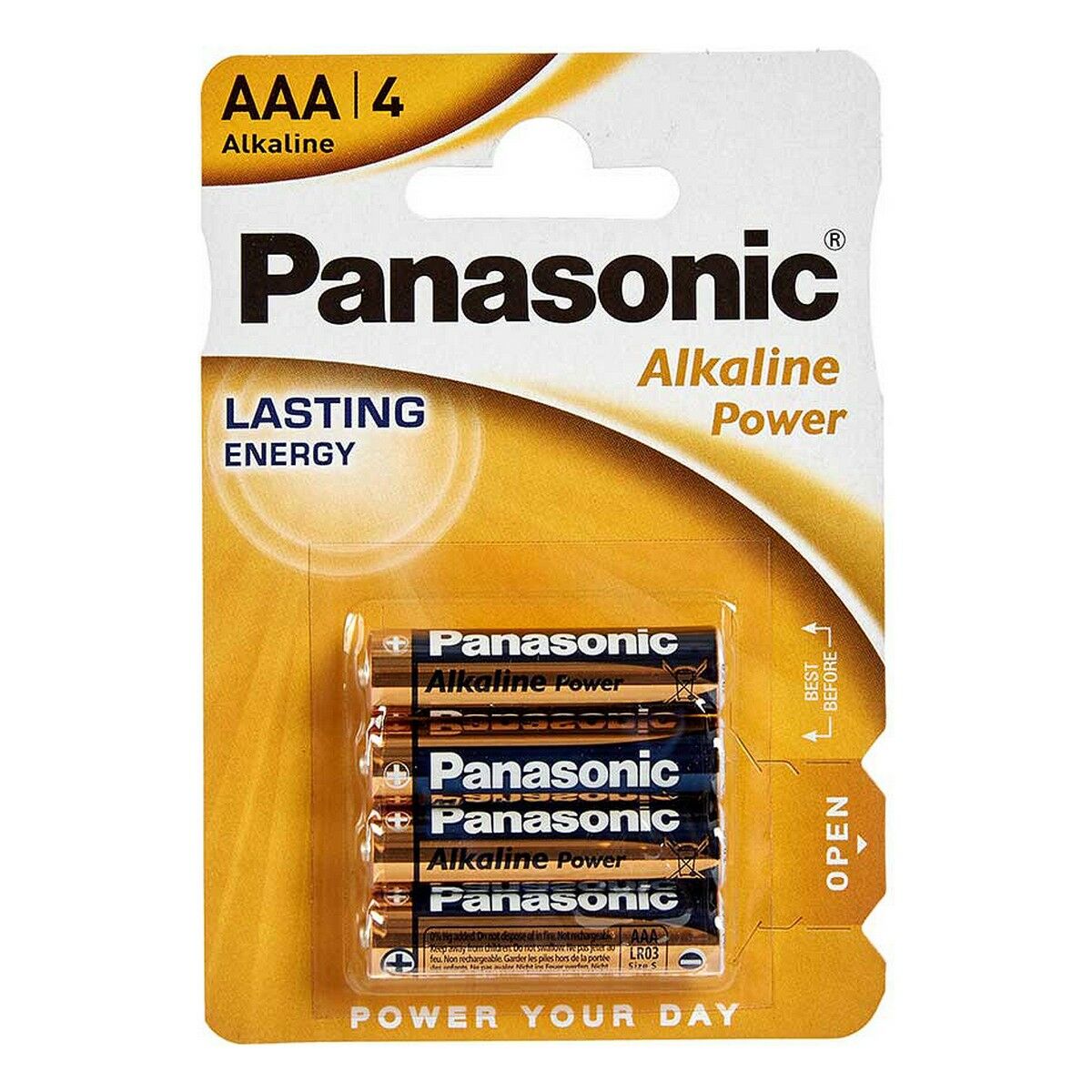 Alkalinebatterier Panasonic LR03 AAA (12 enheder)-1