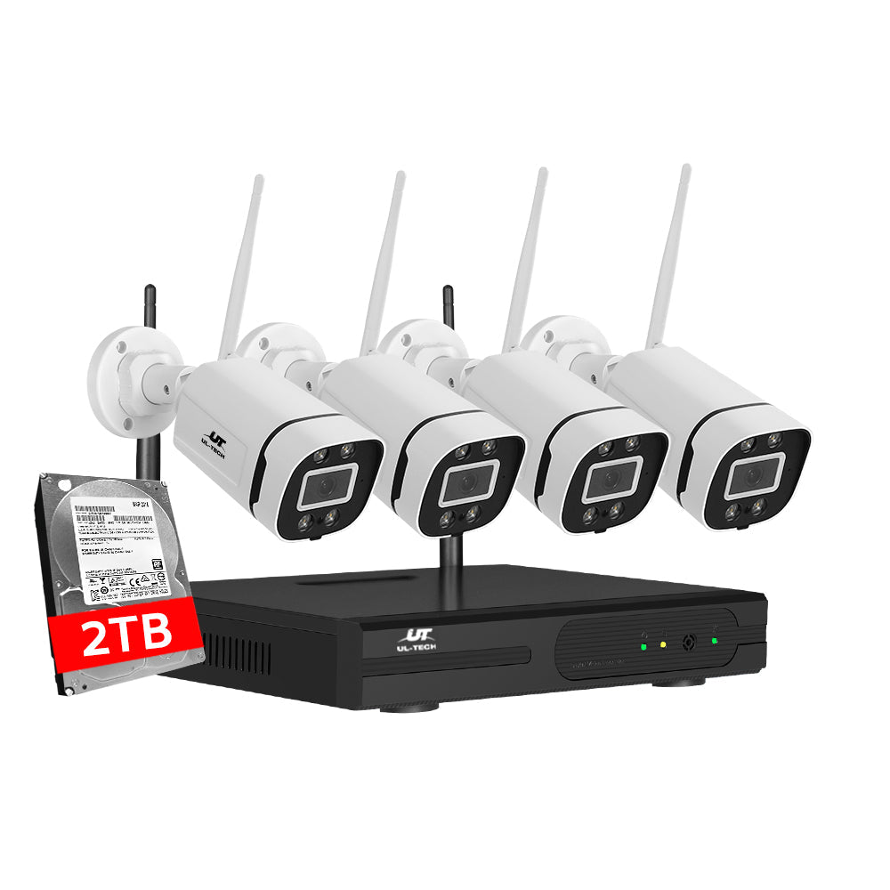 UL-tech 3MP Wireless CCTV WiFi Security Camera System IP Cameras 8CH NVR 2TB-0