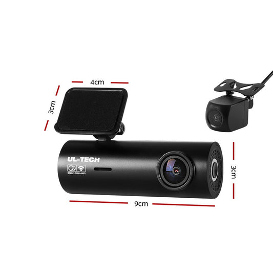 UL-tech Dash Camera 4K Hidden Front Rear WiFi-0