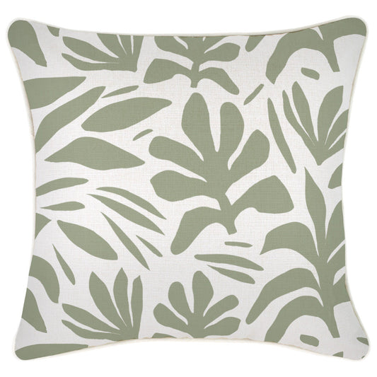 Cushion Cover-With Piping-Tahiti Sage-45cm x 45cm-0