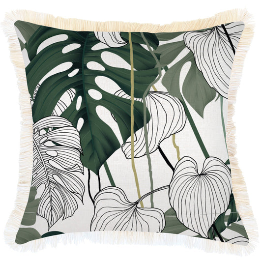 Cushion Cover-Coastal Fringe-Kona-45cm x 45cm-0