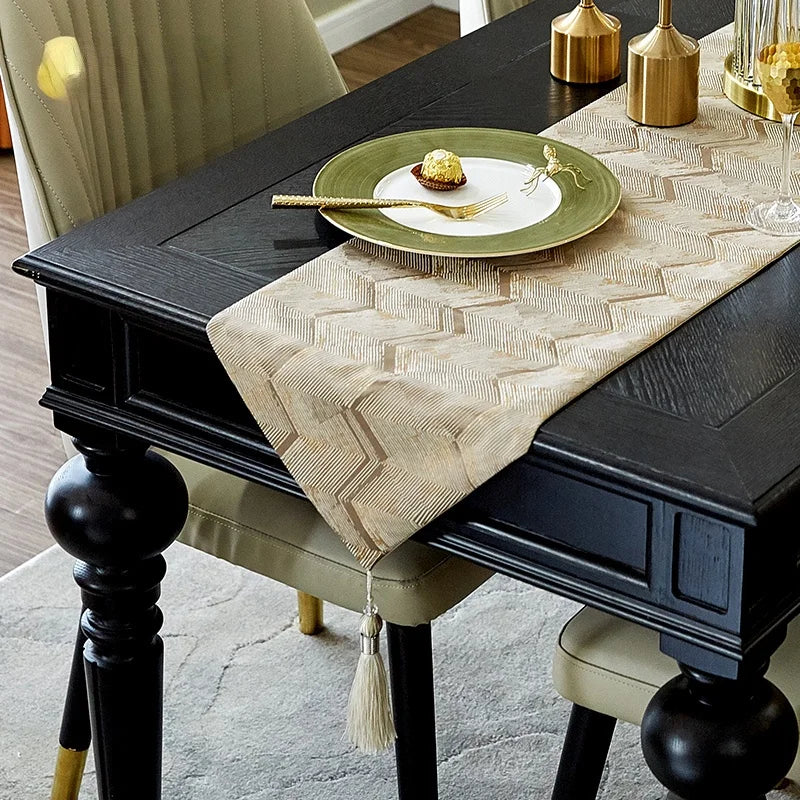 Dining Table Luxury High-end European Modern North European and American New Chinese Coffee Tablecloth Long Tablecloth