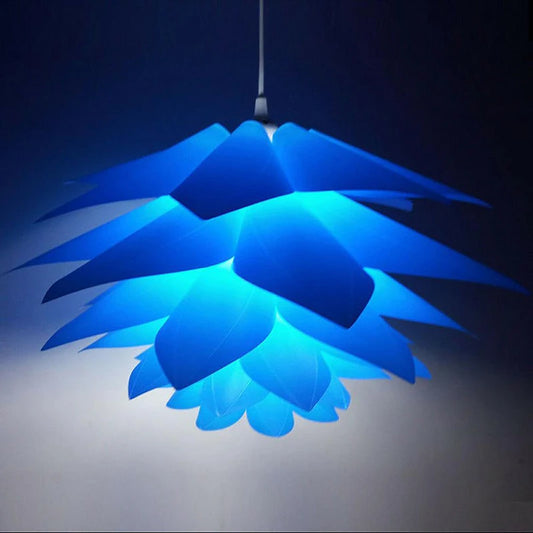 WELTIG 50cm Lotus Chandelier Pendant DIY Puzzle Light