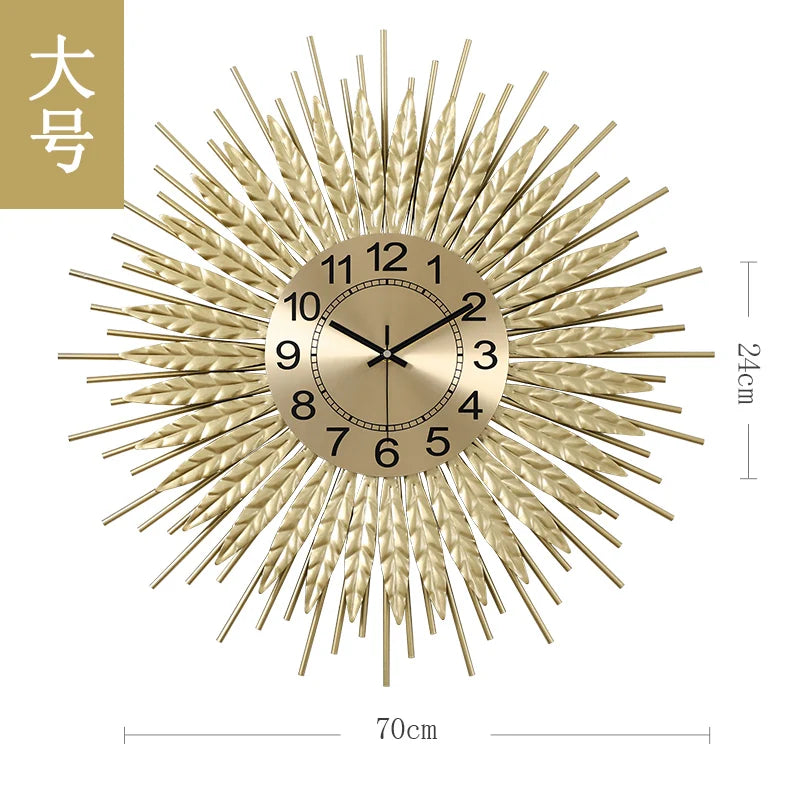 Nordic creative clock fashion living room wall clock bedroom home wall watch modern minimalist personality atmospheric clock