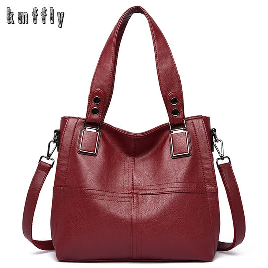 Luxury Handbags Women Leather Shoulder Bags Designer Ladies Hand Bags Crossbody Bag For Women 2021 Big Casual Tote Bolsa Feminia