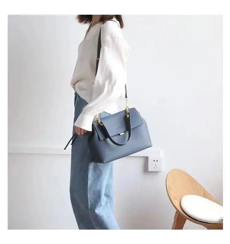 Fashion Design Women's Handbag Real Leather Female Shoulder Bags 2024 Vintage Large Luxury Crossbody Bag High Quality