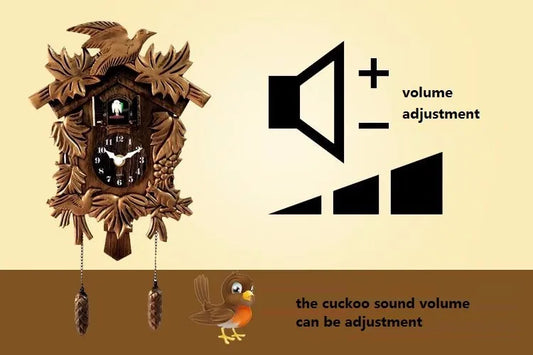 14inch Cuckoo Clock Living Room Wall Clock Bird Cuckoo Alarm Clock Wall-watch Children Unicorn Decorations Home Day Time Alarm