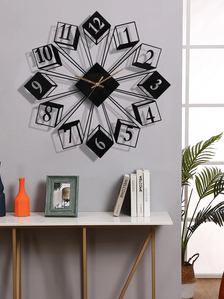 Living room modern minimalist light luxury creative wall clock art fashion home atmosphere decoration wall clock decoration