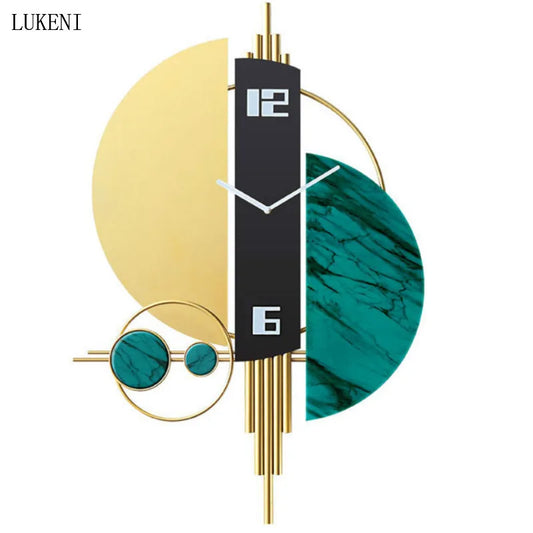 Nordic Light Luxury Wall Clock Living Room Home Fashion Creative Decorative Art Personality Wall Mute Modern Minimalist Clock