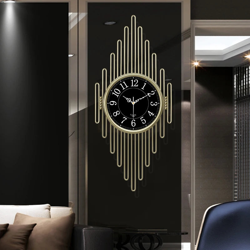 American light luxury wall clock personality creative fashion clock living room art Nordic clock modern minimalist wall watch