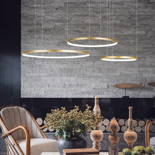 WELTIG Modern LED Circle Chandelier