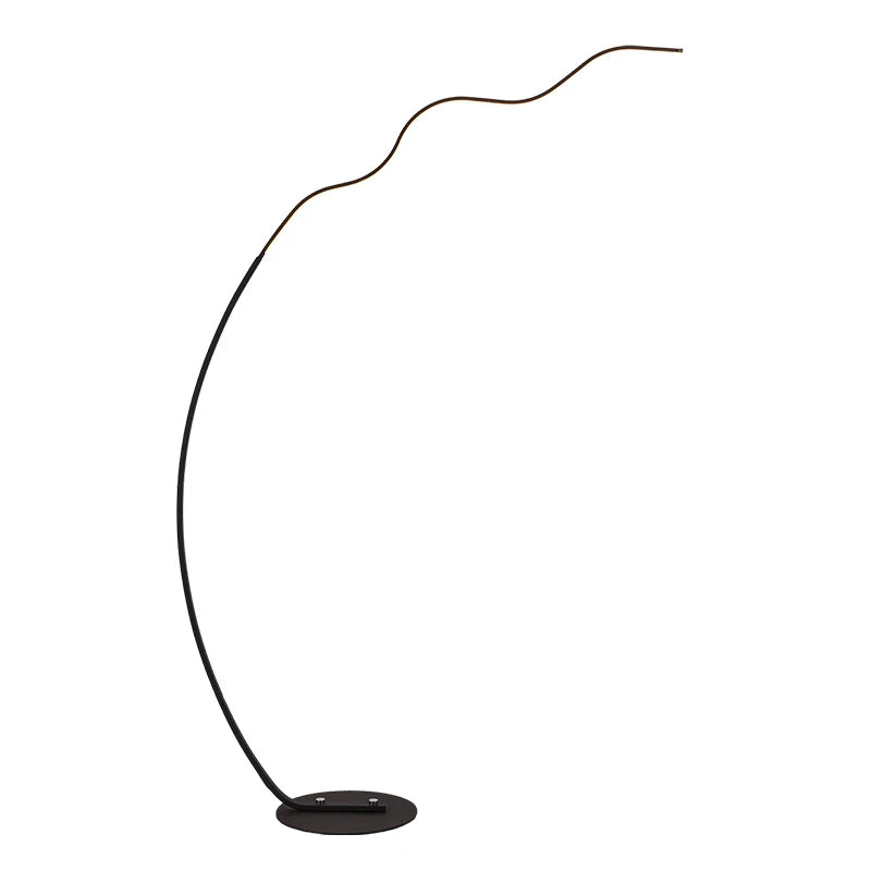 2022 New Wavy Floor Lamp For Living Room Bedroom Study Decor Lighting Designer Led Remote Control Standing Light