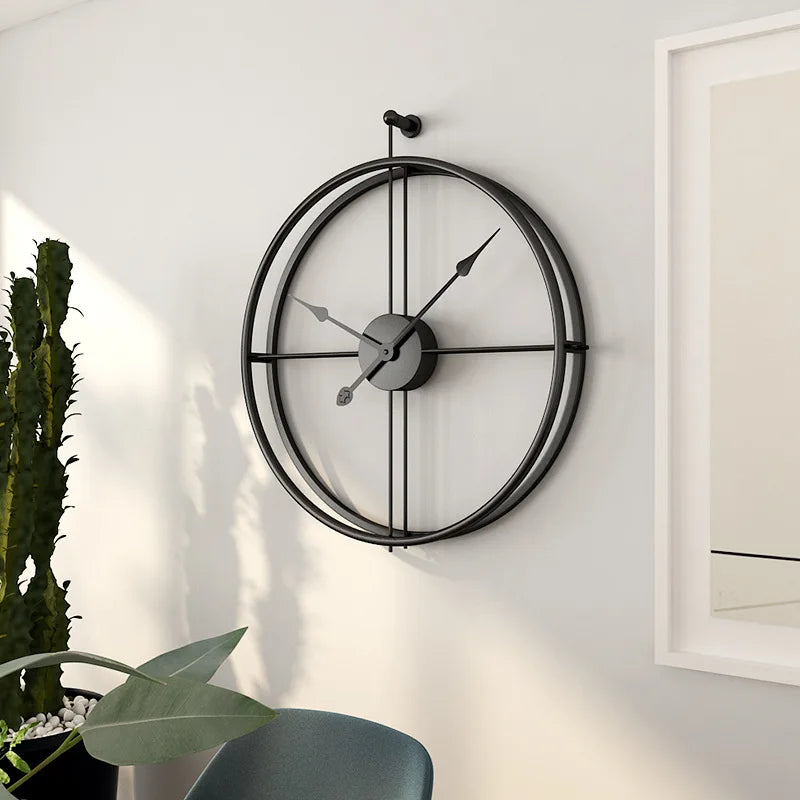 Nordic Minimalist Wall Clock Home Decor Modern Decoration Living Room Office Wall Decor Pointer Round Classic Large Wall Clock