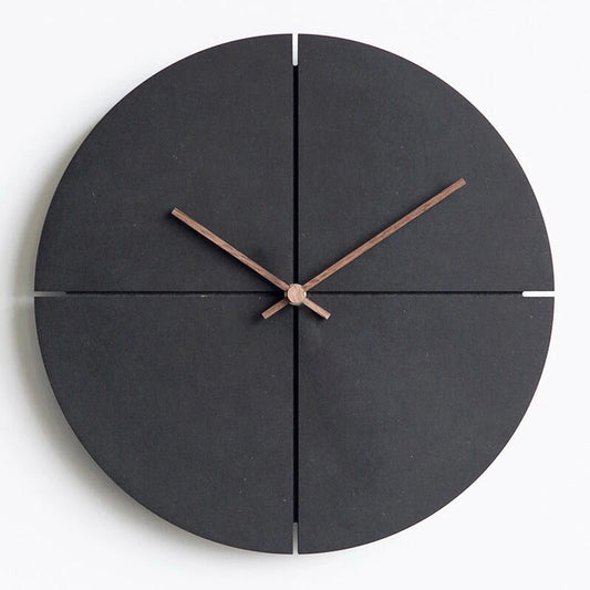 Wooden Wall Clock Nordic Minimalist Wooden Wall Clocks Living Room Personality Household Watches Silent Wall Clocks Home Decor