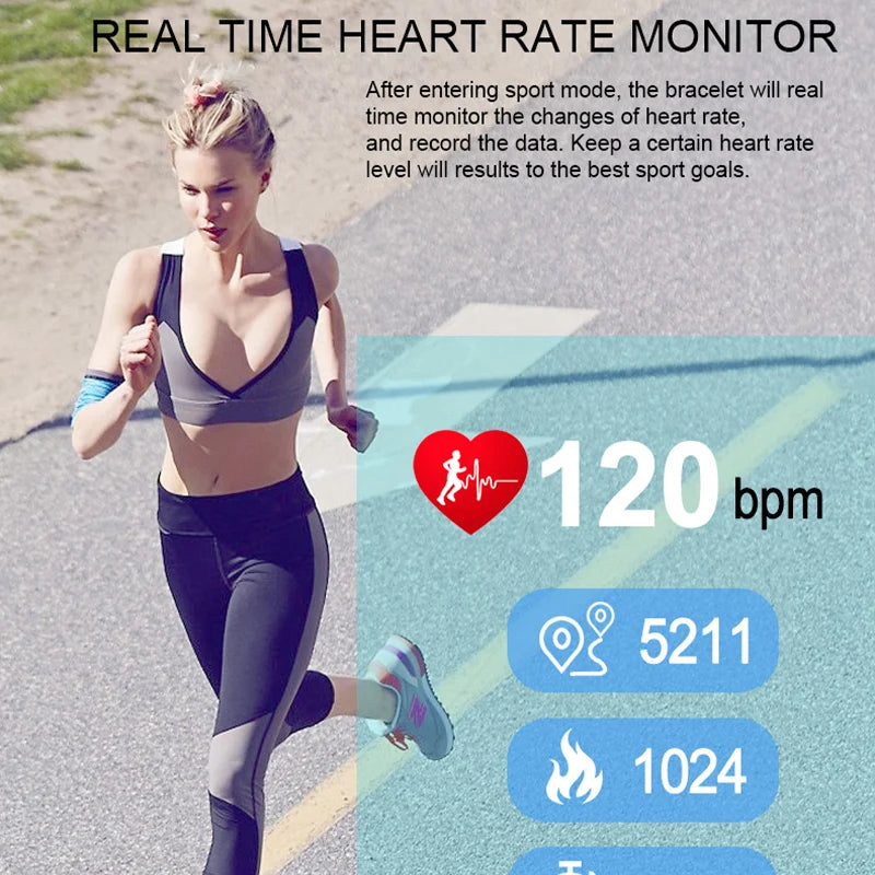 P3A Thermometer PPG ECG HRV BMP Breath Rate Smart Bracelet Watch Blood Pressure Measurement Wristband Fitness Activity Tracker