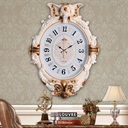 Creative Decorative Wall Clock Mute Living Room Elephant Clock Modern Minimalist Restaurant Creative Battery Retro Quartz Clock