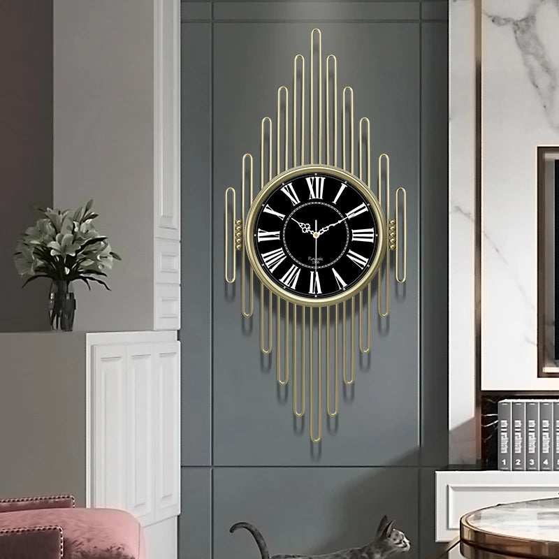 American light luxury wall clock personality creative fashion clock living room art Nordic clock modern minimalist wall watch