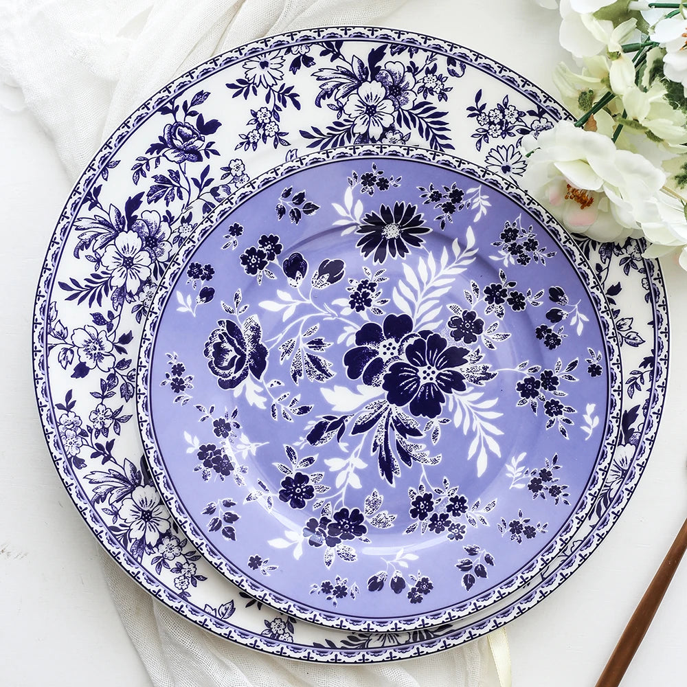 New Arrival Tableware Set  High-End China Household Bowl and Dish Luxury Phnom Penh Gift Porcelain Hylaea Plates