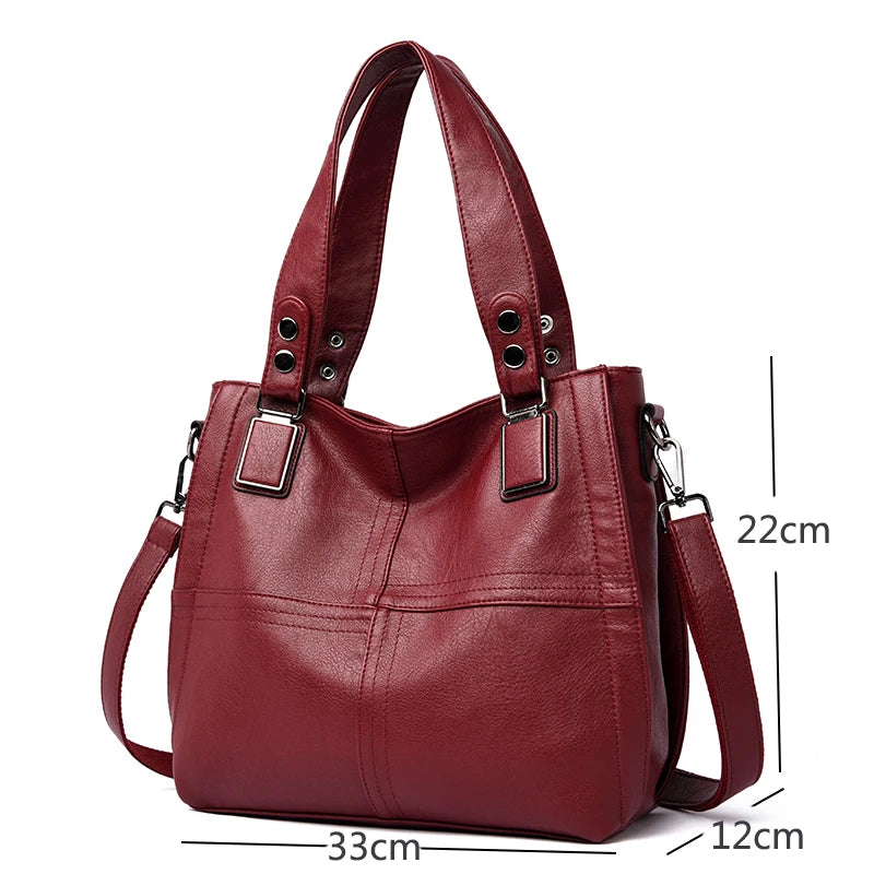 Luxury Handbags Women Leather Shoulder Bags Designer Ladies Hand Bags Crossbody Bag For Women 2021 Big Casual Tote Bolsa Feminia