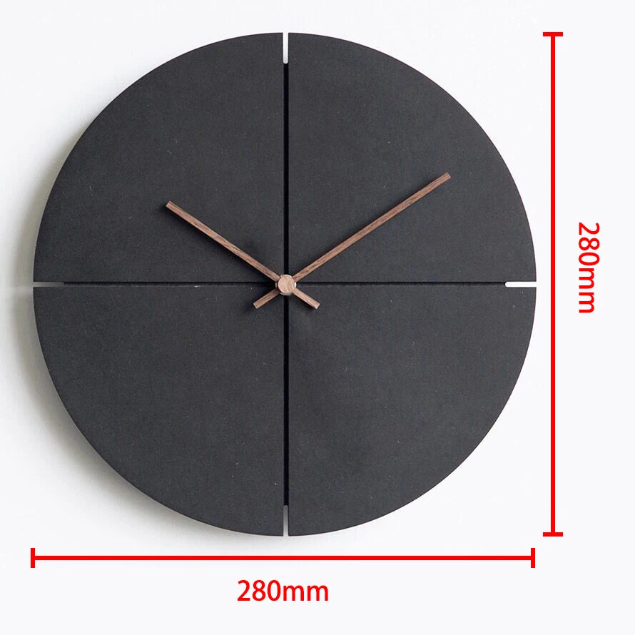 Wooden Wall Clock Nordic Minimalist Wooden Wall Clocks Living Room Personality Household Watches Silent Wall Clocks Home Decor