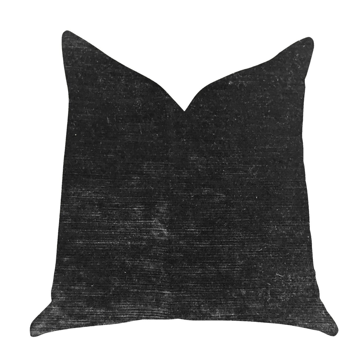 Onyx Caviar Velvet Throw Pillow in Black-0