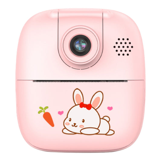 Kids Rechargeable Instant Print Camera Pink - Digital Thermal Photo Video MP3-0