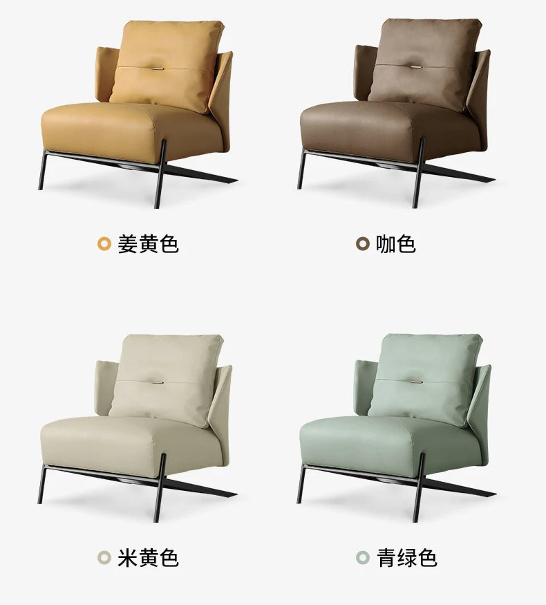 Lazy Sofa Living Room Single Sofa Chair Modern Minimalist Bedroom Leisure Chair Light Luxury Senior Balcony Recliner