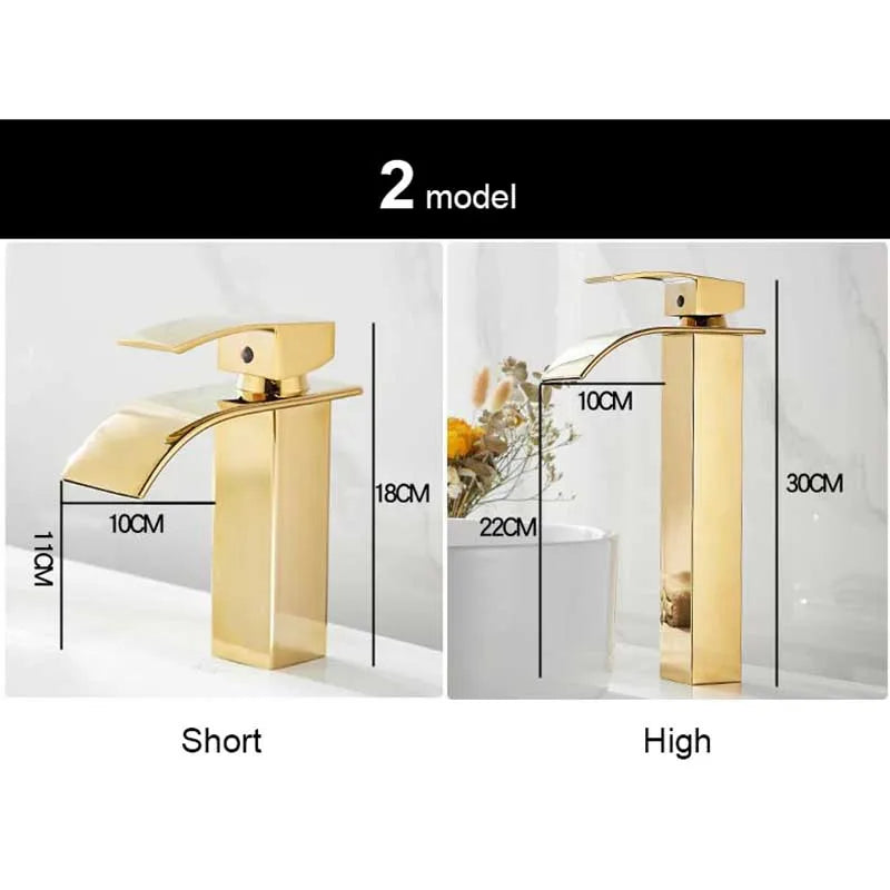 Gold Nordic Kitchen Mounted Bathroom Sink Faucets Basin Faucet Modern Minimalist Bathroom Wash Basin Mixer Water Tap