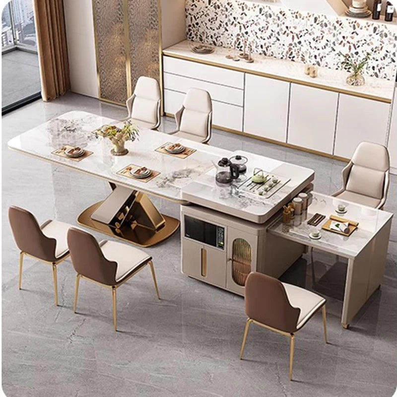 Dining Sets Furniture Complete Room Luxury Table Kitchen Tables Chairs Set Round Dressing Full Chaises Salle Manger Nordic