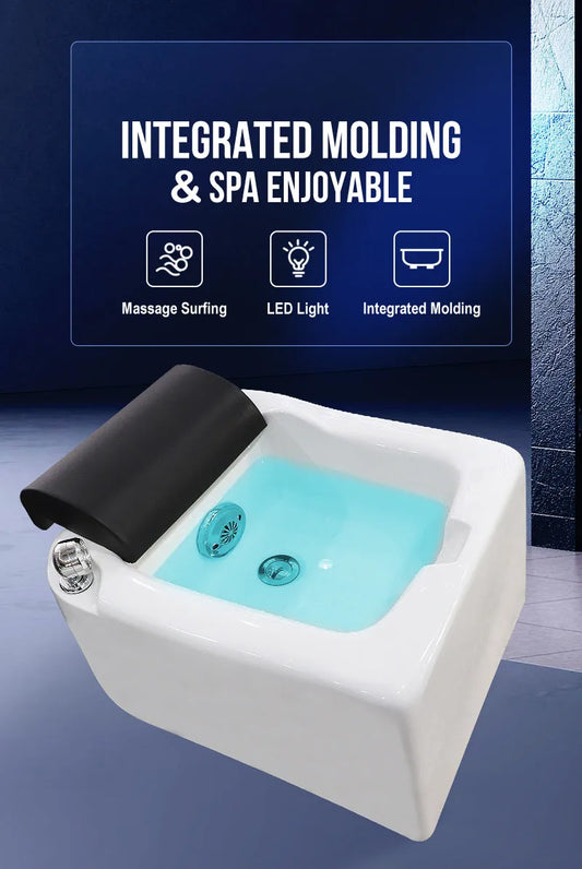 Luxury Pedicure spa Tubs Magnetic Jet Massage Foot Bath Basin for Soaking Feet Acrylic feeting Soak Tub Bathtub Bowl